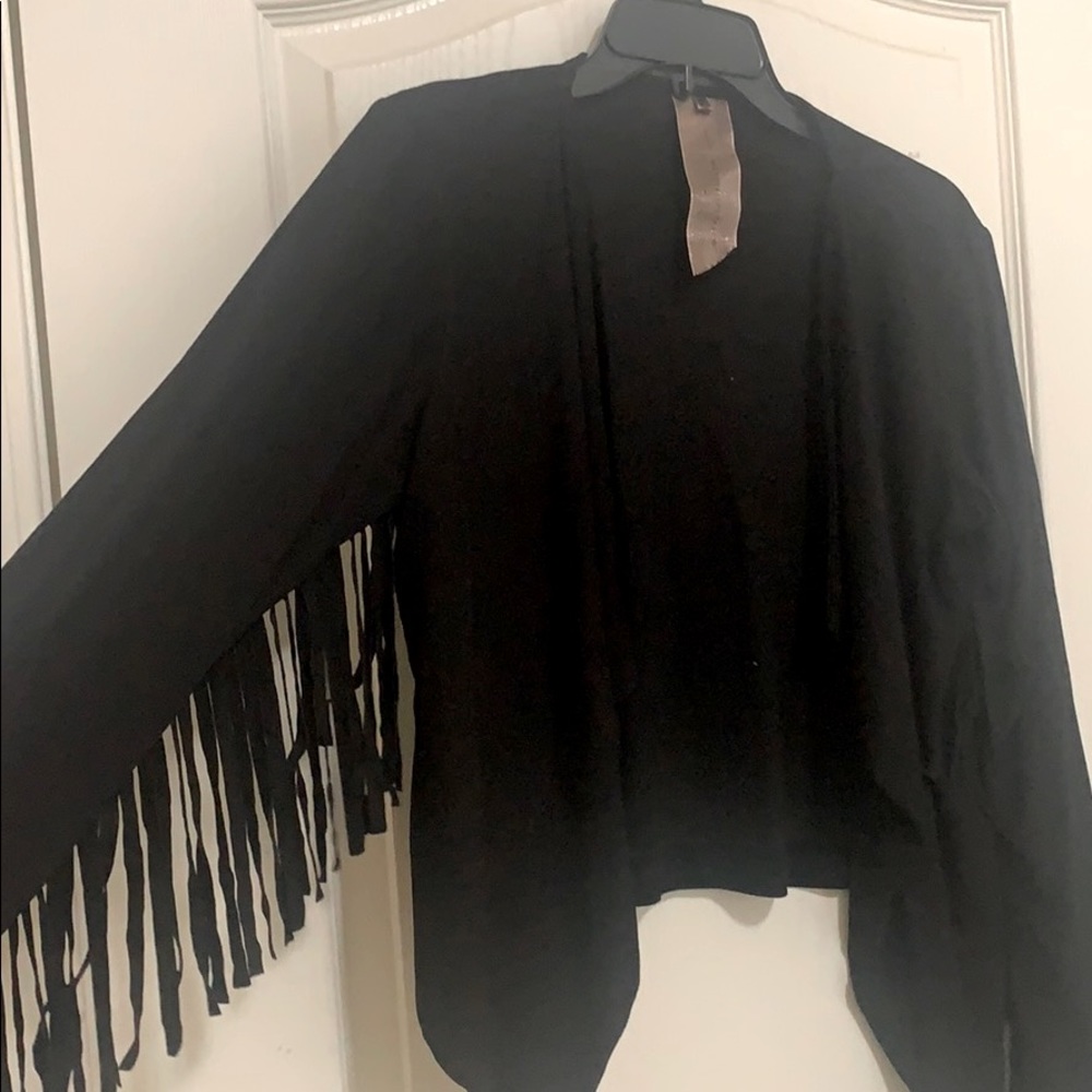 Fringe suade jacket by Mooncollection.